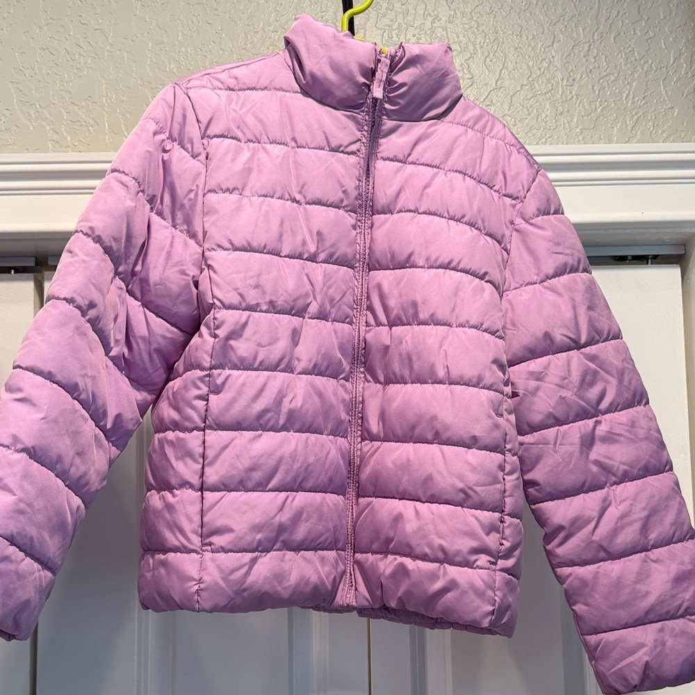 The Children's Place Light Purple Puffer Jacket size 7/8